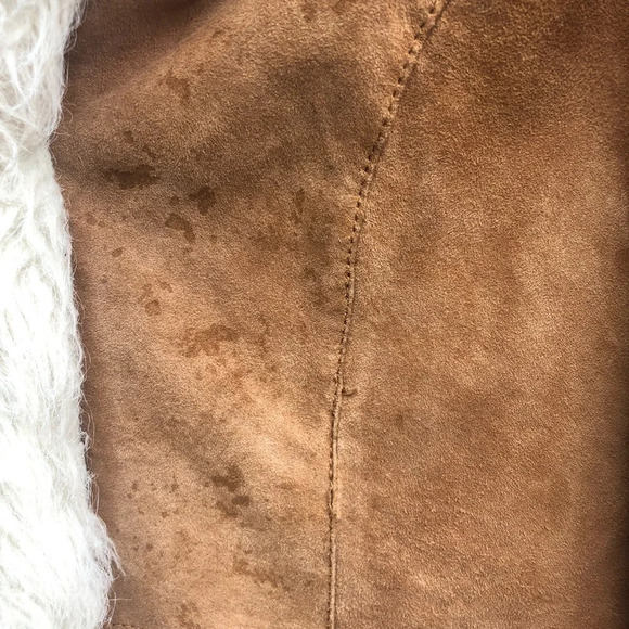 UGG SHEARLING TAN SUEDE COAT - Picture 7 of 9